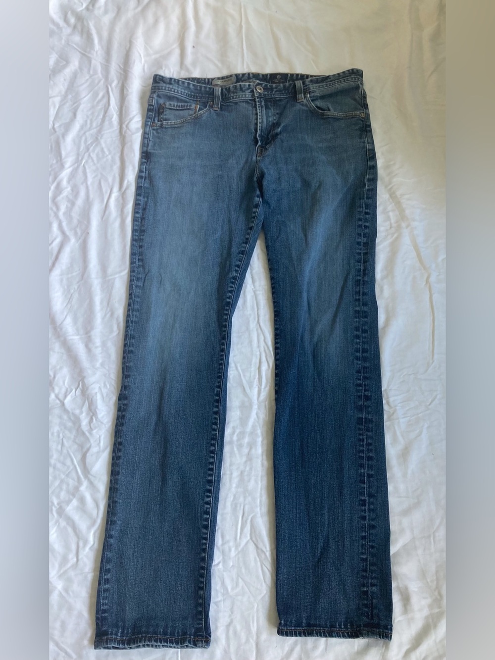 AG Adriano Goldschmied  The Graduate Jeans Made in USA 36X34 South Gate, CA.2016
